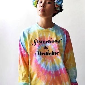 Indigenous Goddess Gang x Orenda Tribe tie dye tee